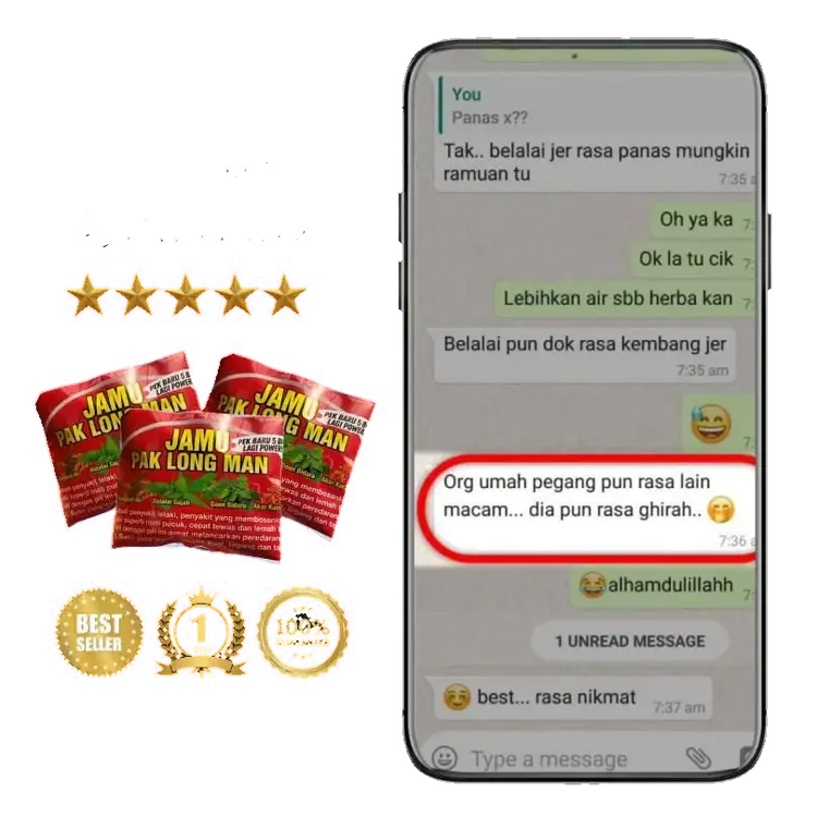Feedback pelanggan Jamu Paklong Man 1