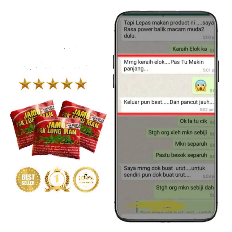Feedback pelanggan Jamu Paklong Man 2