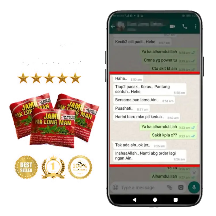 Feedback pelanggan Jamu Paklong Man 4