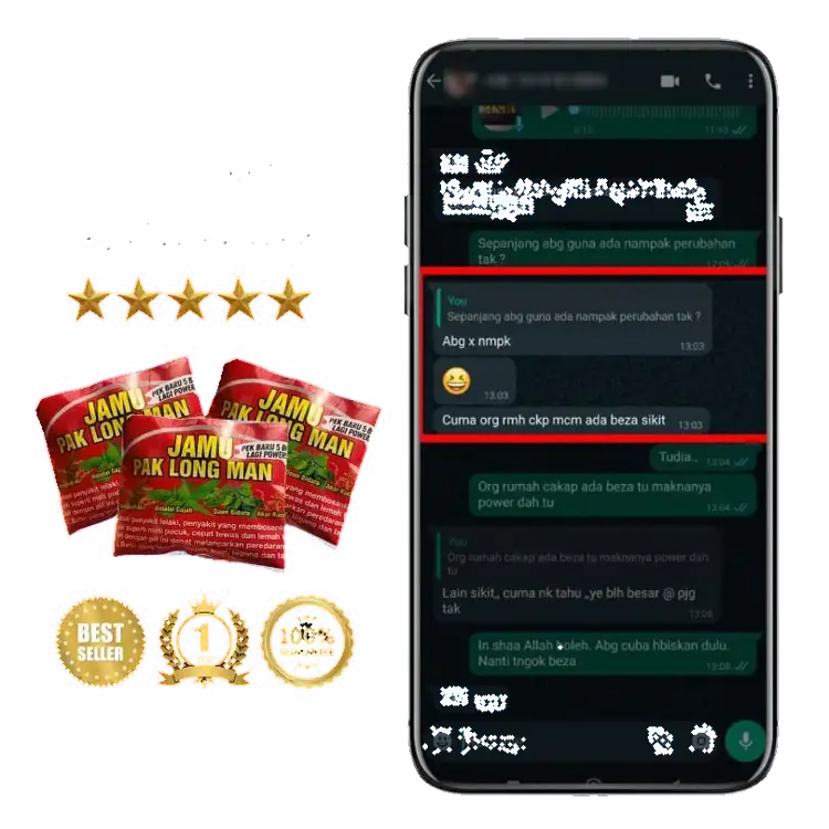 Feedback pelanggan Jamu Paklong Man 6