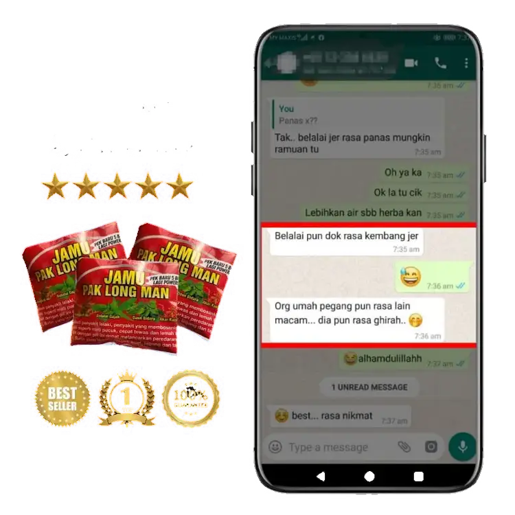 Feedback pelanggan Jamu Paklong Man 7